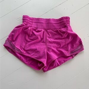 Lululemon Sonic Pink Hotty Hot Shorts